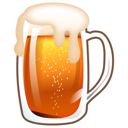 beer mug as rendered by emojidex