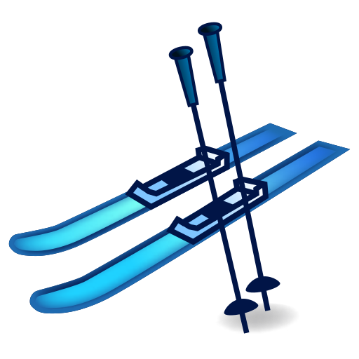 Ski as rendered by emojidex