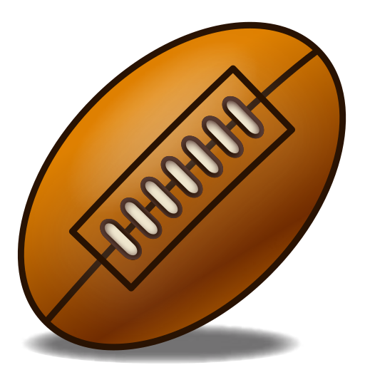 rugby football as rendered by emojidex