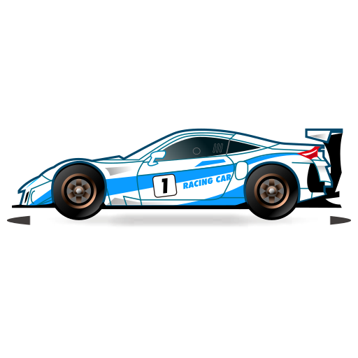 racing car as rendered by emojidex