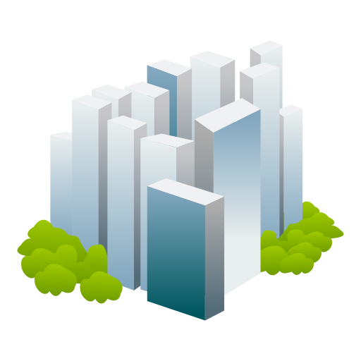 cityscape as rendered by emojidex