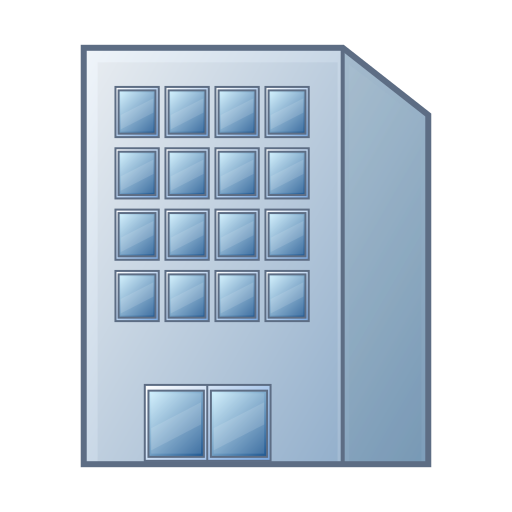 office building as rendered by emojidex