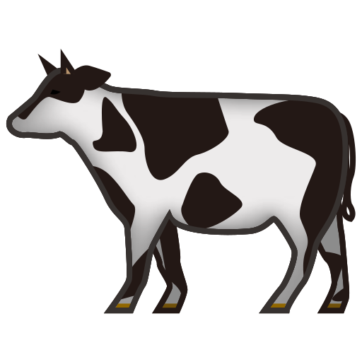 vaca as rendered by emojidex