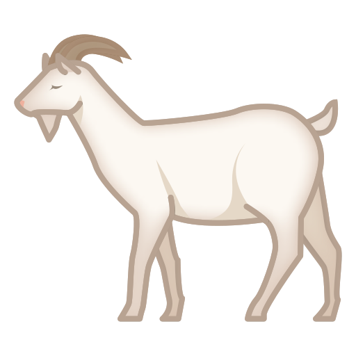 goat as rendered by emojidex