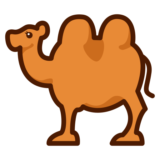 two-hump camel as rendered by emojidex
