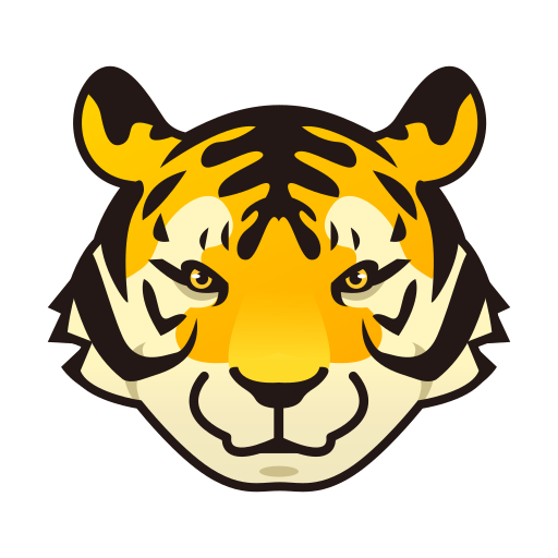 rosto de tigre as rendered by emojidex