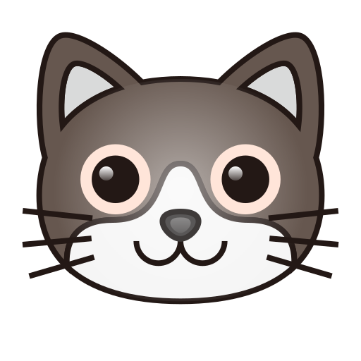 وجه قطة as rendered by emojidex