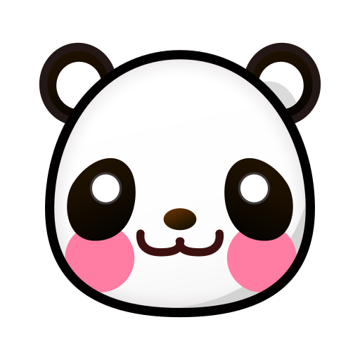 rosto de panda as rendered by emojidex