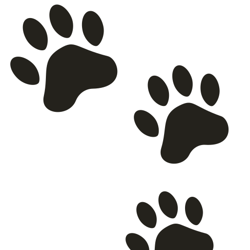 paw prints as rendered by emojidex