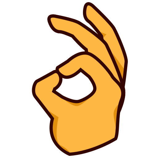 mano che fa OK as rendered by emojidex