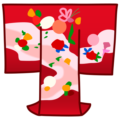 kimono as rendered by emojidex