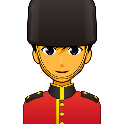 man guard as rendered by emojidex