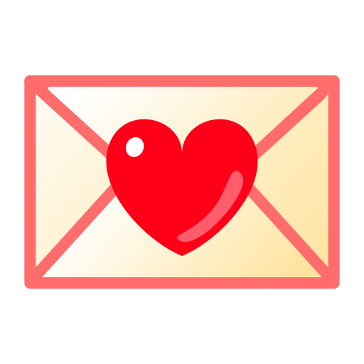 lettera d’amore as rendered by emojidex