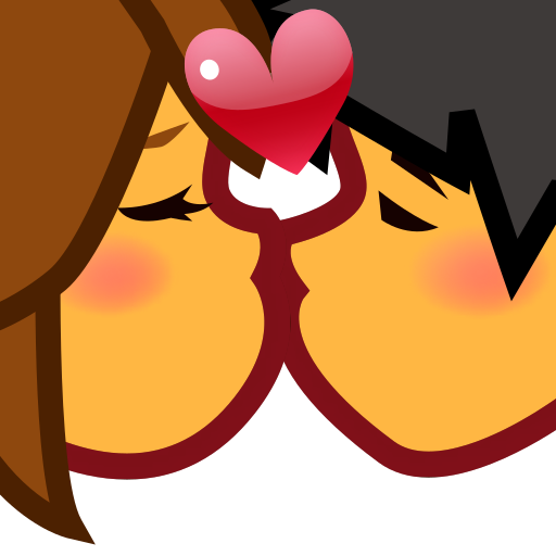 kiss as rendered by emojidex