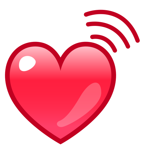 schlagendes Herz as rendered by emojidex