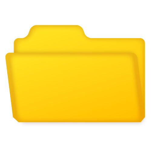 carpeta de archivos abierta as rendered by emojidex