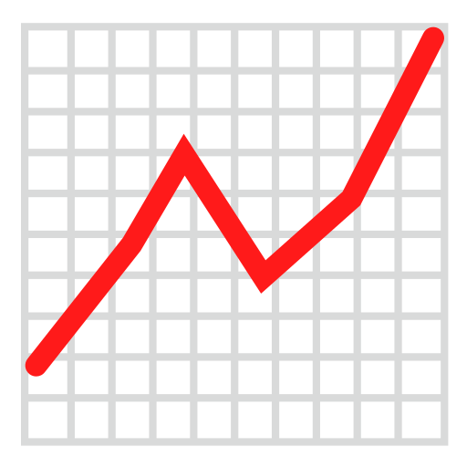 chart increasing as rendered by emojidex