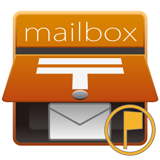 open mailbox with raised flag as rendered by emojidex