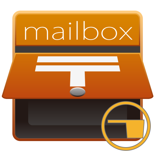 open mailbox with lowered flag as rendered by emojidex