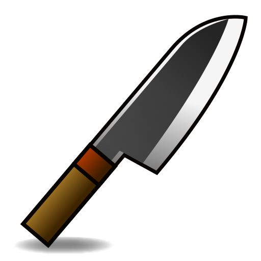 kitchen knife as rendered by emojidex