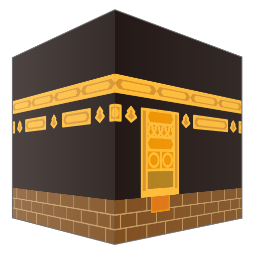 kaaba as rendered by emojidex