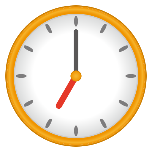 7時 as rendered by emojidex