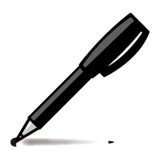 penna a sfera as rendered by emojidex