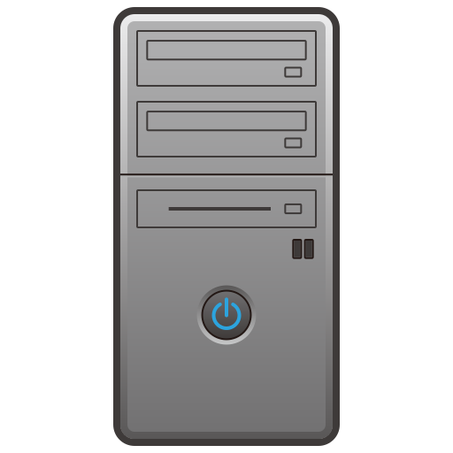 desktop computer as rendered by emojidex