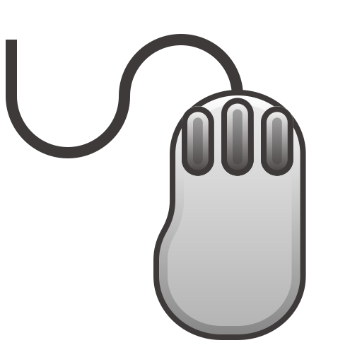 computer mouse as rendered by emojidex