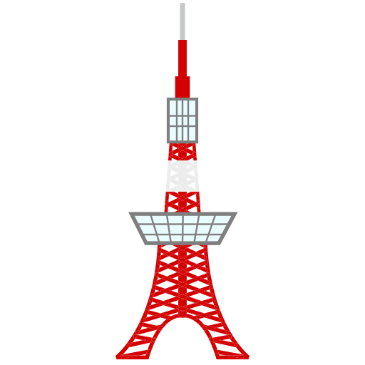 Torre di Tokyo as rendered by emojidex