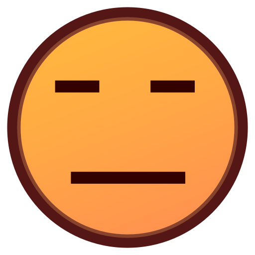 cara sin expresión as rendered by emojidex