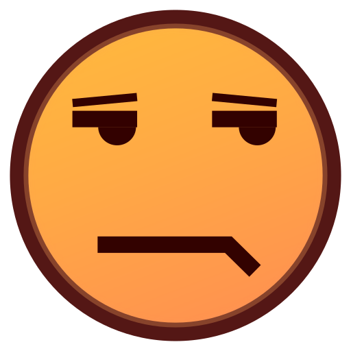 faccina contrariata as rendered by emojidex