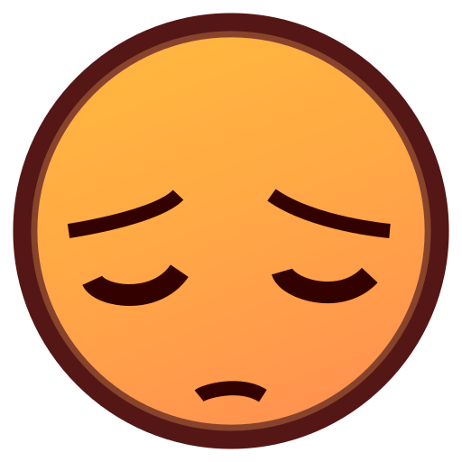 وجه متأمل as rendered by emojidex