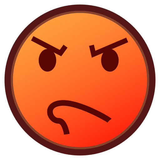 Enraged Face as drawn by emojidex in 1.0.34