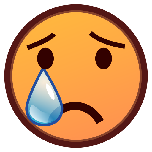 weinendes Gesicht as rendered by emojidex