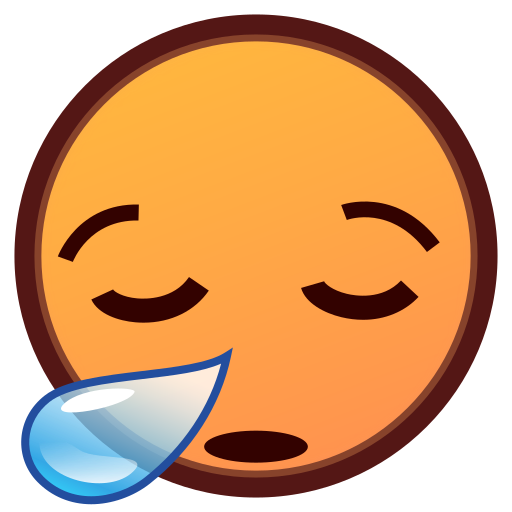 visage endormi as rendered by emojidex