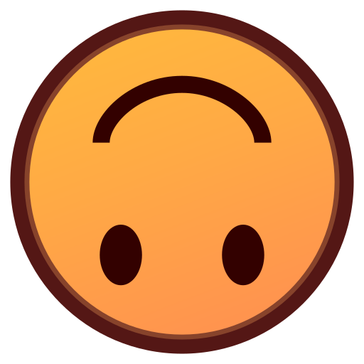 Umgekehrtes Gesicht as drawn by emojidex in 1.0.34
