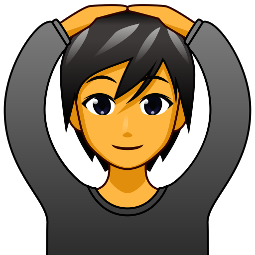 person gesturing OK as rendered by emojidex