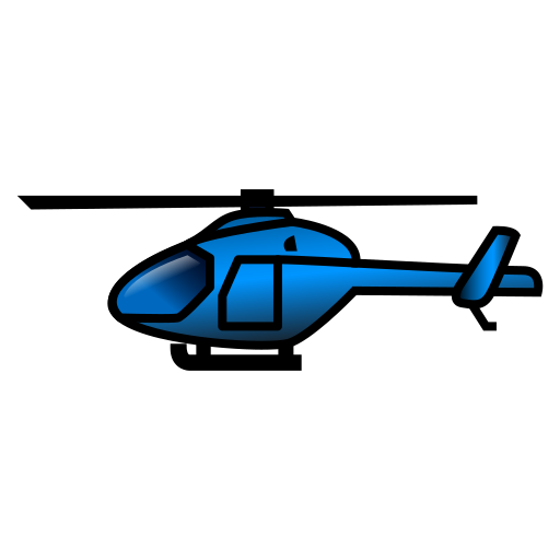 helicopter as rendered by emojidex