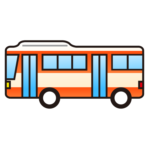 Bus as rendered by emojidex