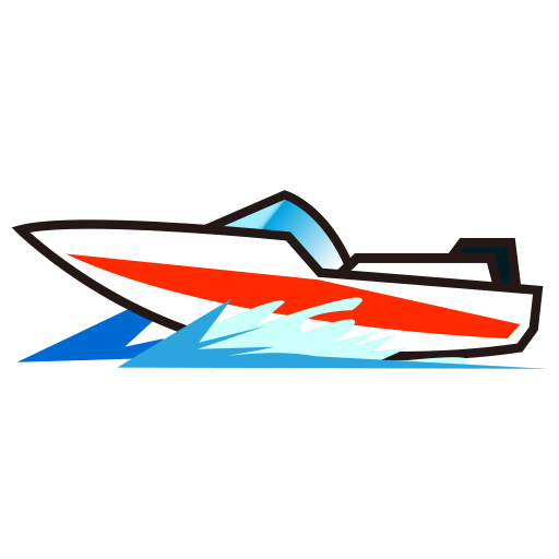 speedboat as rendered by emojidex