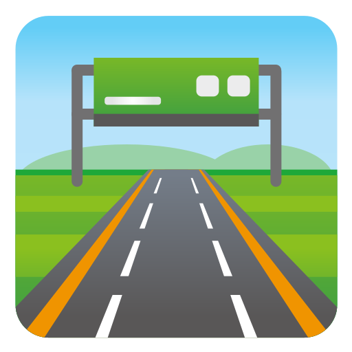 motorway as rendered by emojidex