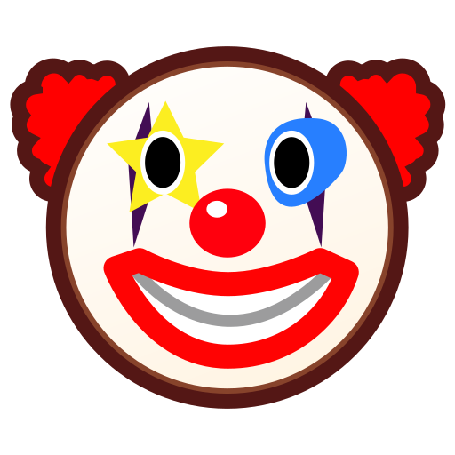 faccina pagliaccio as rendered by emojidex