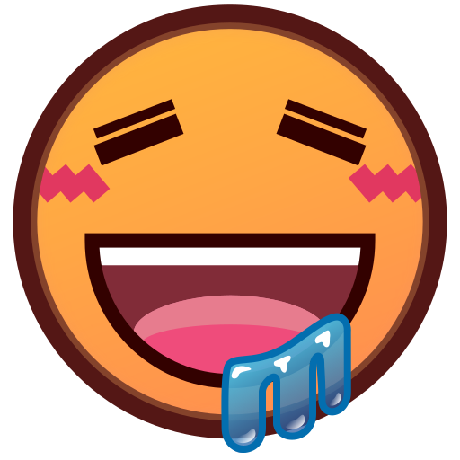 rosto babando as rendered by emojidex