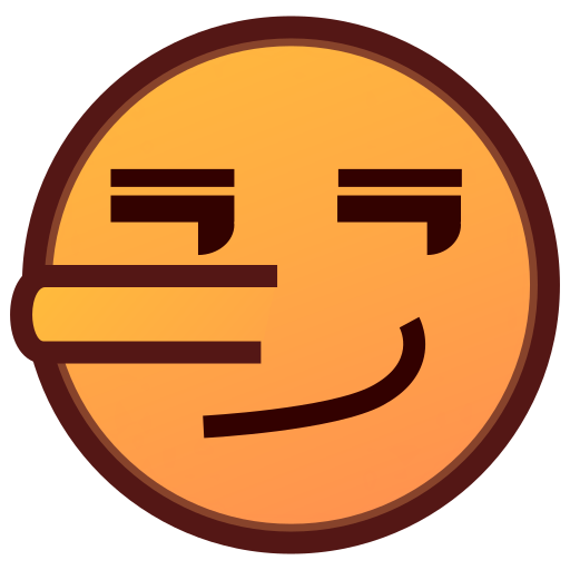 거짓말하는 얼굴 as rendered by emojidex