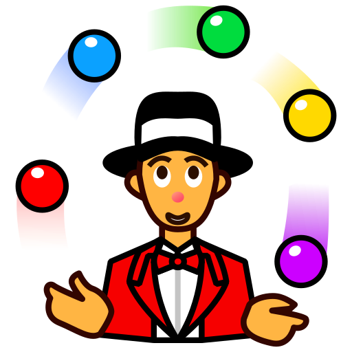 person juggling as rendered by emojidex
