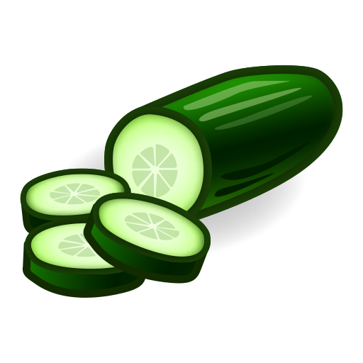 cucumber as rendered by emojidex