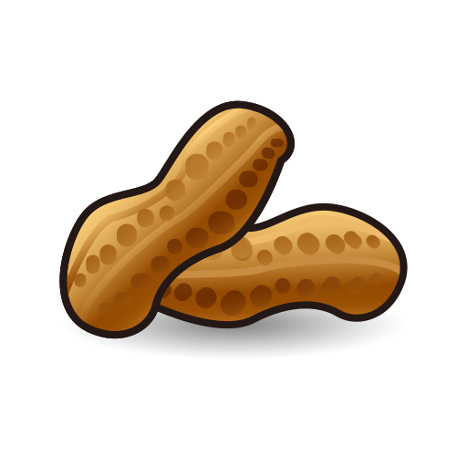 땅콩 as rendered by emojidex