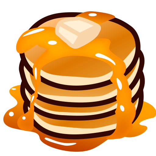pancakes as rendered by emojidex