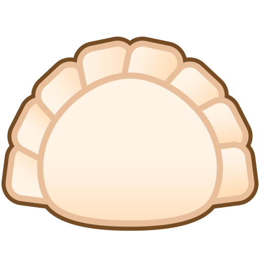 dumpling as rendered by emojidex